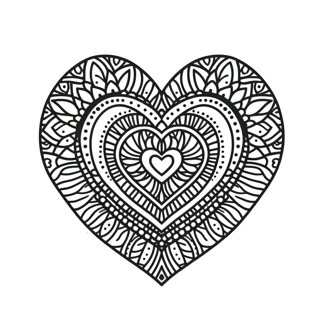 Mandalas Cœur 79